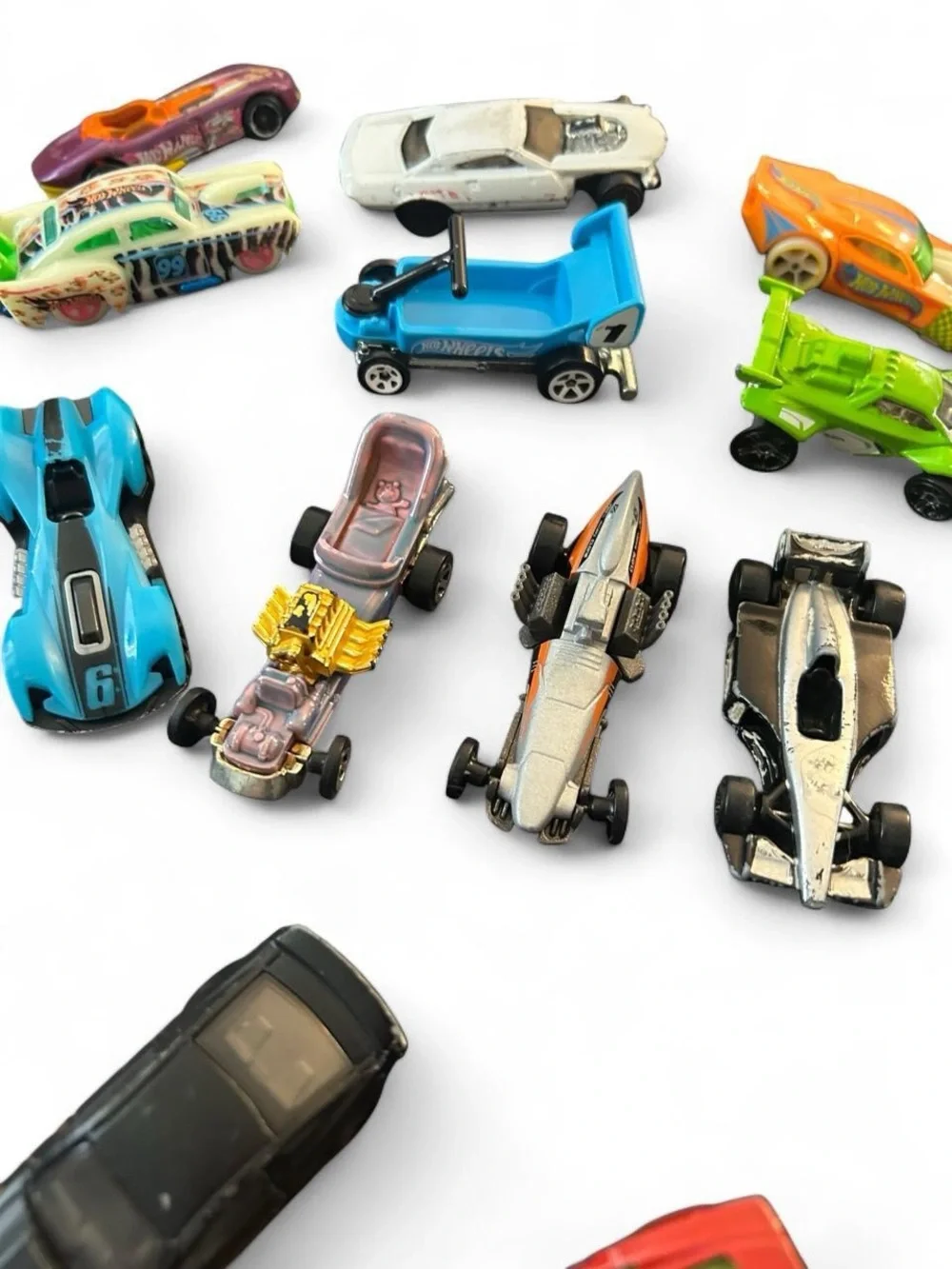 Hot Wheels Loose Lot of 16 - Porsche, Mustang, Rocket League Octane, Radio Flyer